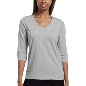 HUE 3/4 Length Sleep Shirt Gray